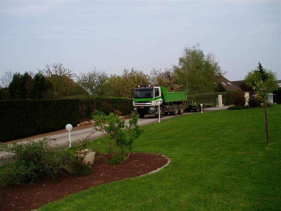 Camion Rouillard TP sur chantier